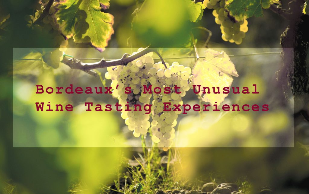 Bordeaux's most unusual wine tasting experiences