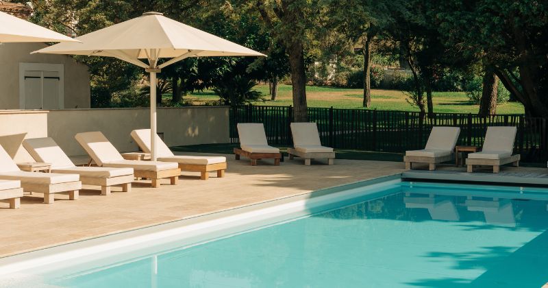 Chateau l'Hospitalet pool, credit Chateau l'Hospitalet