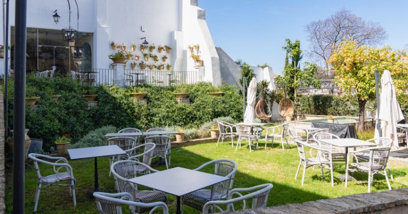 Hotel Bodega Tio Pepe terrace, credit Hotel Bodega Tio Pepe
