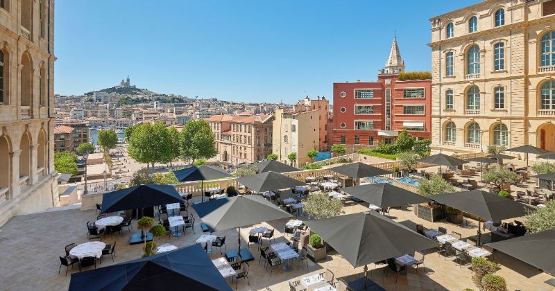 InterContinental Marseille - Hotel Dieu, view from terrace restaurant