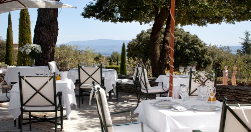 Les Bories & Spa, Gordes, Terrace