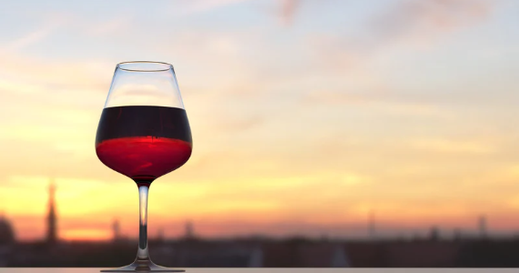 wine at sunset madeira