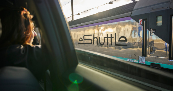 LeShuttle train, credit LeShuttle