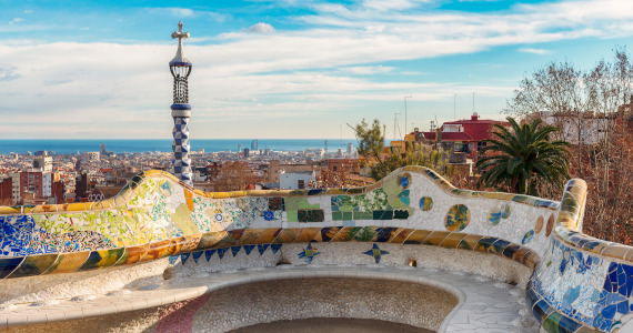Parc Guell in Barcelona, Barcelona wine tasting tour