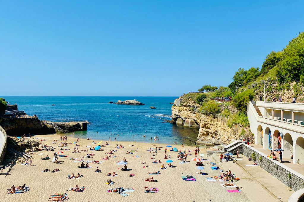 The beach at Biarritz