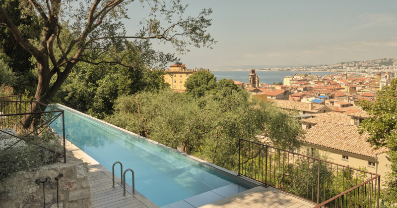 Hotel du Couvent, Nice, outdoor lap swimming pool