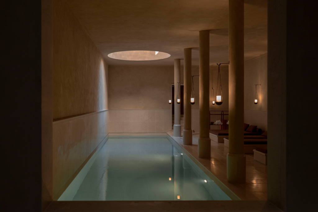 Roman Baths spa at Hotel du Couvent, Nice, France