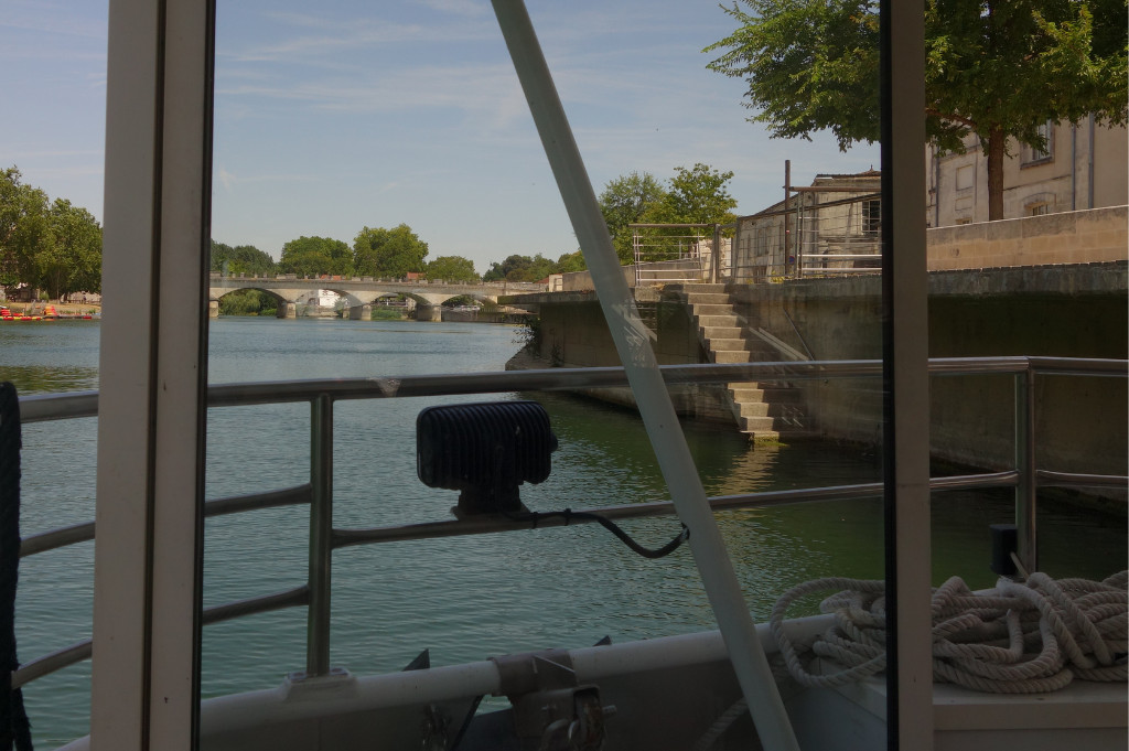 Taking the boat to Hennessy in Cognac