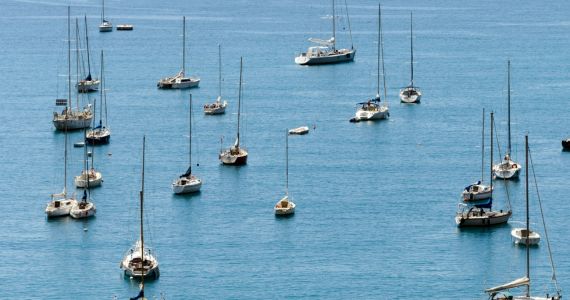 Boats on the Cote d'Azur, France