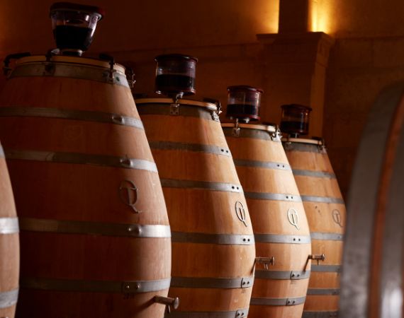 Barrels, Luxury Bordeaux wine tours, credit Couvent des Jacobins