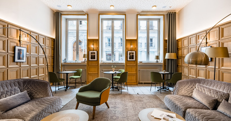 Hotel Globe et Cecil, Lyon, communal area, credit Marine Piolat