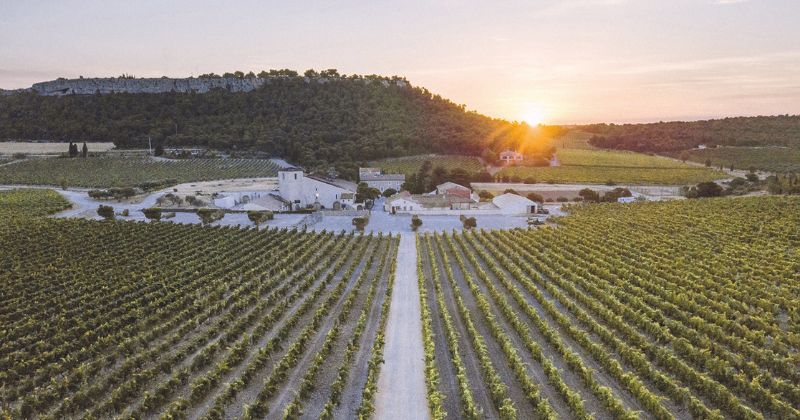 Chateau L'Hospitalet wine La Clape-aerial-view-credit-Chateau L'Hospitalet