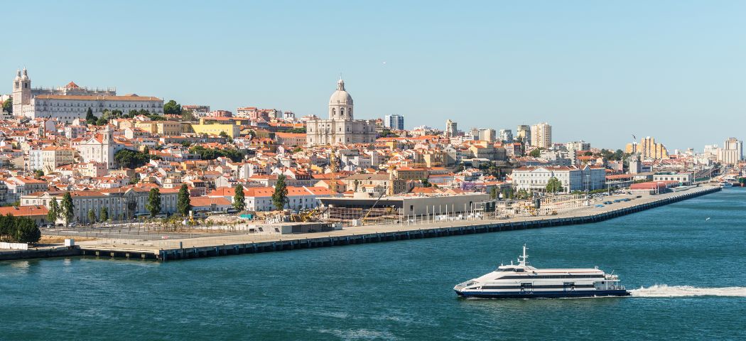 View of the river in Lisbon