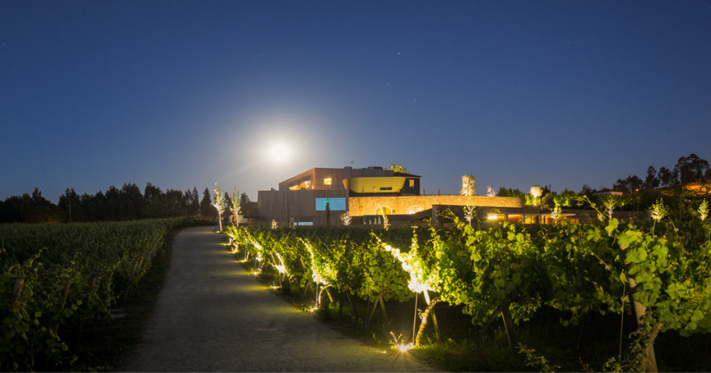 Monverde Wine Experience, hotel at night, credit Monverde Wine Experience Hotel