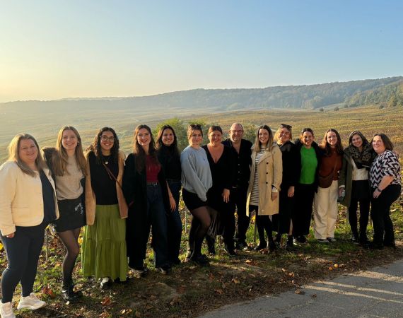 Grape Escapes team in Champagne