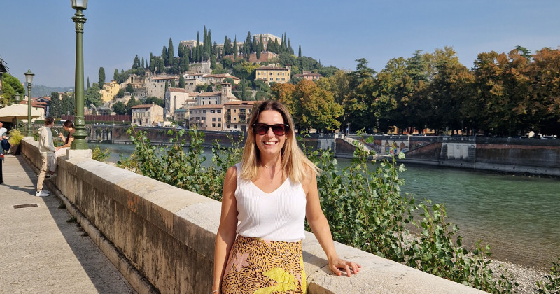 Natalie in Verona, Italy