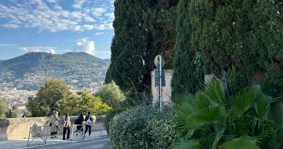 Colline du Chateau, city views, Nice, France