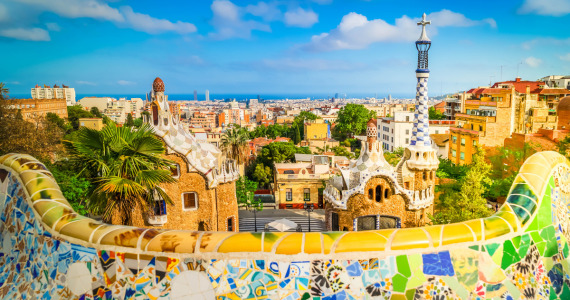 Park Guell, Barcelona wine holidays