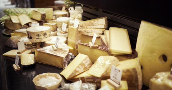 Culinary trips to France, Tasty Lyon Halles Paul Bocuse cheeses. credit Cherrystone