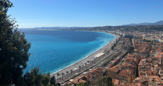 Views of Nice, Promenade des Anglais, Cote d'Azur wine tour