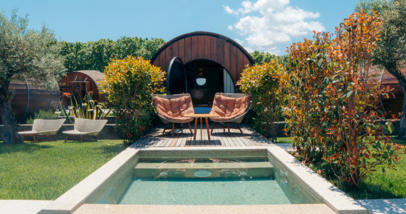 Barrel room at Quinta da Pacheca